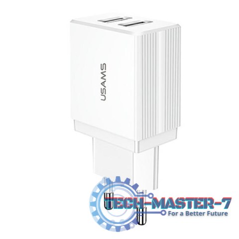 Ładowarka sieciowa 2xUSB T24 2,1A Biała