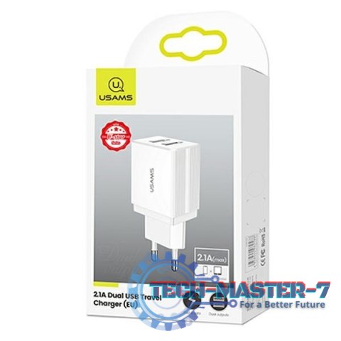 Ładowarka sieciowa 2xUSB T24 2,1A Biała Ładowarka sieciowa 2xUSB T24 2,1A Biała