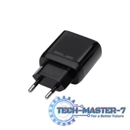 Ładowarka sieciowa 30W GaN USB-C + kabel lightning, czarna