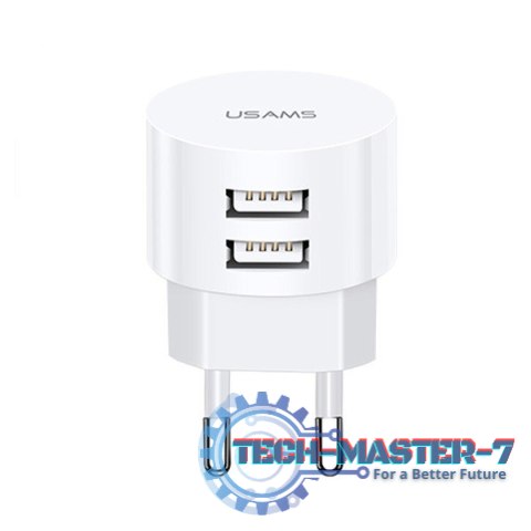 Ładowarka sieciowa T20 2XUSB 2,1A Okrągła