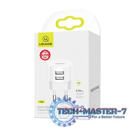 Ładowarka sieciowa T20 2XUSB 2,1A Okrągła