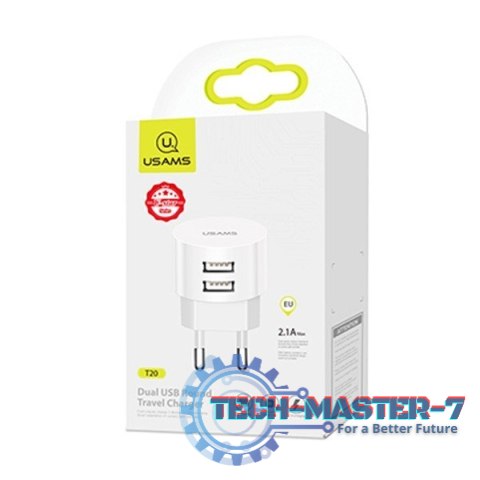 Ładowarka sieciowa T20 2XUSB 2,1A Okrągła Ładowarka sieciowa T20 2XUSB 2,1A Okrągła