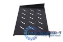 Półka rack 1U do szaf wiszących czarna 25 cm