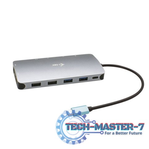 USB-C Metal Nano Stacja Dokująca 3x Display 2x DP 1x HDMI LAN Power Delivery 100 W