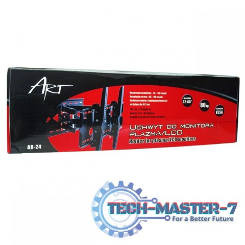 Uchwyt LCD AR-24 32-100 cali do 100kg regulowany Uchwyt LCD AR-24 32-100 cali do 100kg regulowany