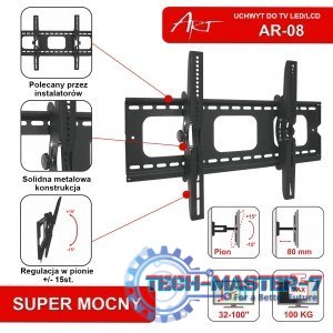 Uchwyt do TV LCD/LED/PLAZMA 32-100 100KG AR-08 regulacja w pionie Uchwyt do TV LCD/LED/PLAZMA 32-100 100KG AR-08 regulacja w pionie
