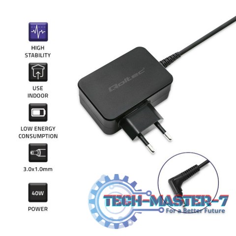 Zasilacz do ultrabooka Samsung 40W | 19V | 2.1A | 3.0*1.0 Zasilacz do ultrabooka Samsung 40W | 19V | 2.1A | 3.0*1.0