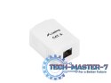Gniazdo natynkowe 1x RJ45 Kat.6 białe