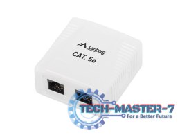 Gniazdo natynkowe 2x RJ45 Kat.5E białe