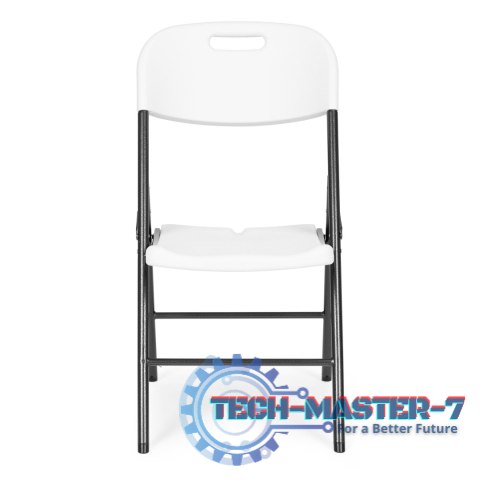Komplet 2 krzeseł składanych zestaw cateringowy metal HDPE białe ModernHome ModernHome Komplet 2 krzeseł składanych zestaw cateringowy metal HDPE białe ModernHome ModernHome