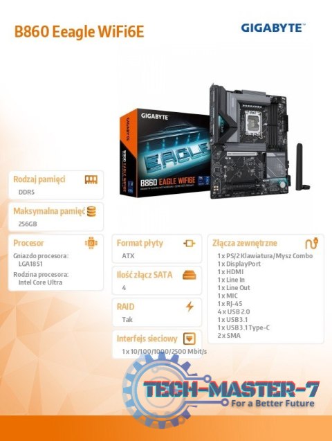 Płyta główna B860 EAGLE WiFi6E Płyta główna B860 EAGLE WiFi6E