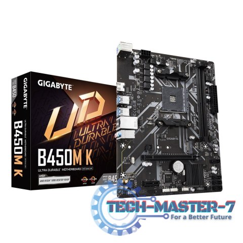 Płyta główna GIGABYTE B450M K Socket AM4 MICRO ATX Płyta główna GIGABYTE B450M K Socket AM4 MICRO ATX