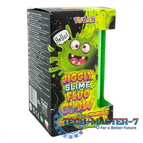 Slime Jiggly Fluo Glow zielony 430g Slime Jiggly Fluo Glow zielony 430g