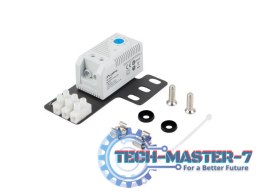 Termostat zamykający AK-1505-S 10A Do szaf z uchem montażowym i kostką elektryczną Szary