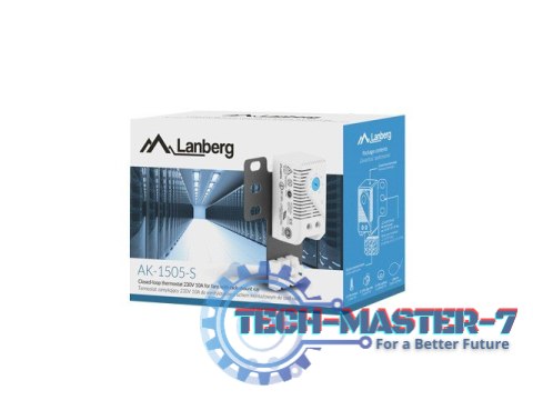 Termostat zamykający AK-1505-S 10A Do szaf z uchem montażowym i kostką elektryczną Szary Termostat zamykający AK-1505-S 10A Do szaf z uchem montażowym i kostką elektryczną Szary