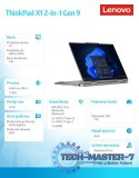 Ultrabook ThinkPad X1 2in1 G9 21KE002WPB W11Pro Ultra 7 155U/32GB/1TB/INT/LTE/14.0 2.8K OLED/Touch/Grey/vPro/3YRS Premier Suppor