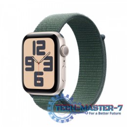 Watch SE GPS, koperta 40 mm z aluminium w kolorze księżycowej poświaty z opaską sportową w kolorze górskiego jeziora