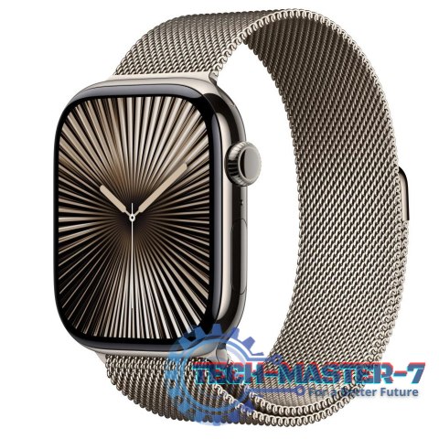 Watch Series 10 GPS + Cellular, koperta 46 mm z tytanu w kolorze naturalnym z bransoletą mediolańską w kolorze tytanu naturalneg