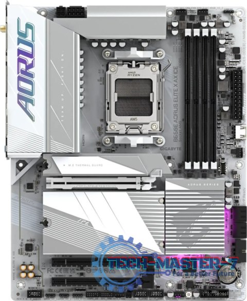 Płyta główna GIGABYTE B650E AORUS ELITE X AX ICE AM5 ATX Płyta główna GIGABYTE B650E AORUS ELITE X AX ICE AM5 ATX