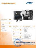 Płyta główna PRO B860M-A WIFI s1851 4DDR5 mATX