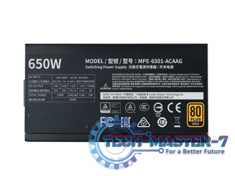 Zasilacz modularny MWE Gold V2 650W 80+ Gold Zasilacz modularny MWE Gold V2 650W 80+ Gold