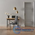 Zestaw krzeseł do jadalni salonu z ekoskóry 4 szt. wysokie oparcie - szare ModernHome ModernHome
