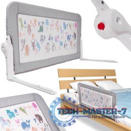 Barierka osłona ochronna do łóżka otwierana 90cm zwierzęta