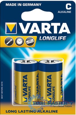 Baterie VARTA Alkaliczno-manganowa C (LR14, R14, 14A, UM2, MN1400, HP11) 2 szt. BAVA 4114LONG