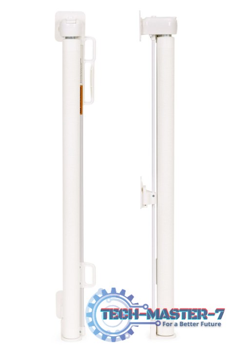 Bramka barierka roleta 150 cm ochronna zabezpieczająca na schody i drzwi - beżowa ECOTOYS ECOTOYS Bramka barierka roleta 150 cm ochronna zabezpieczająca na schody i drzwi - beżowa ECOTOYS ECOTOYS
