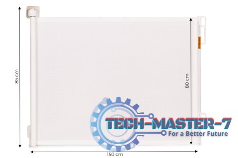 Bramka barierka roleta 150 cm ochronna zabezpieczająca na schody i drzwi - beżowa ECOTOYS ECOTOYS Bramka barierka roleta 150 cm ochronna zabezpieczająca na schody i drzwi - beżowa ECOTOYS ECOTOYS