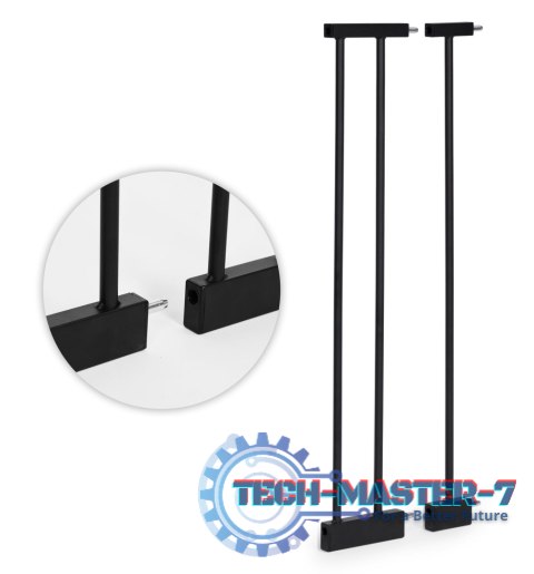 Bramka barierka zabezpieczająca 74-100 cm na schody i drzwi metal drewno dodatkowe panele ECOTOYS Bramka barierka zabezpieczająca 74-100 cm na schody i drzwi metal drewno dodatkowe panele ECOTOYS