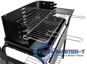 Grill ogrodowy metalowe półki regulacja rusztu koła MultiGarden MultiGarden
