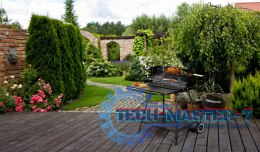 Grill ogrodowy z rożnem i regulacją rusztu + dwie duże półki MultiGarden MultiGarden