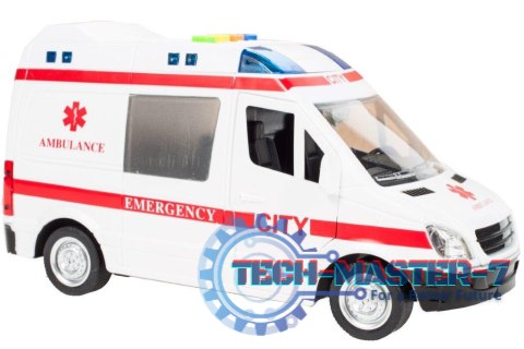 Karetka ambulans z dźwiękiem napędem 1:16 Karetka ambulans z dźwiękiem napędem 1:16