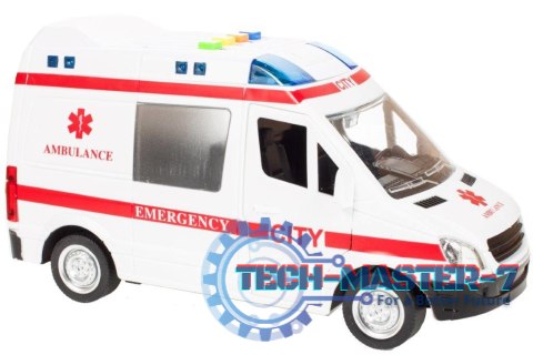 Karetka ambulans z dźwiękiem napędem 1:16 Karetka ambulans z dźwiękiem napędem 1:16