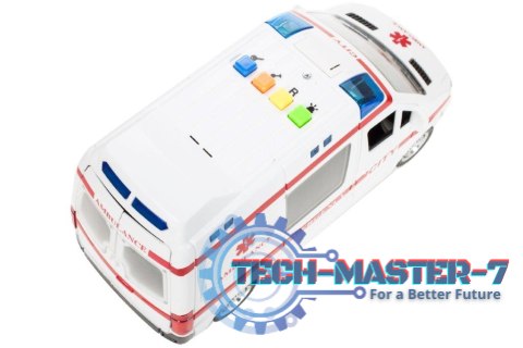 Karetka ambulans z dźwiękiem napędem 1:16 Karetka ambulans z dźwiękiem napędem 1:16
