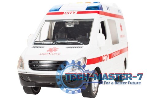Karetka ambulans z dźwiękiem napędem 1:16 Karetka ambulans z dźwiękiem napędem 1:16