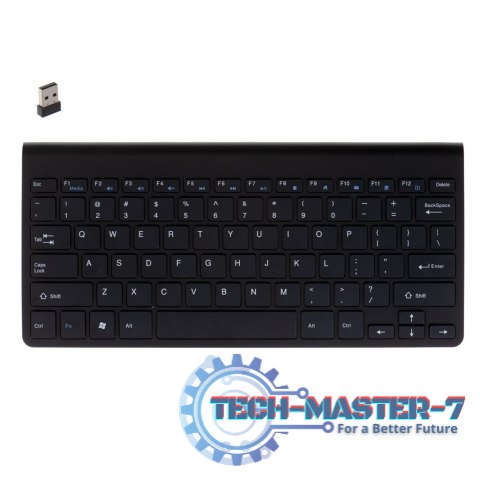 Klawiatura bezprzewodowa bluetooth Smart TV czarna Klawiatura bezprzewodowa bluetooth Smart TV czarna