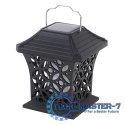 Lampa solarna ogrodowa ażurowa latarenka wisząca wbijana lampion 12 LED