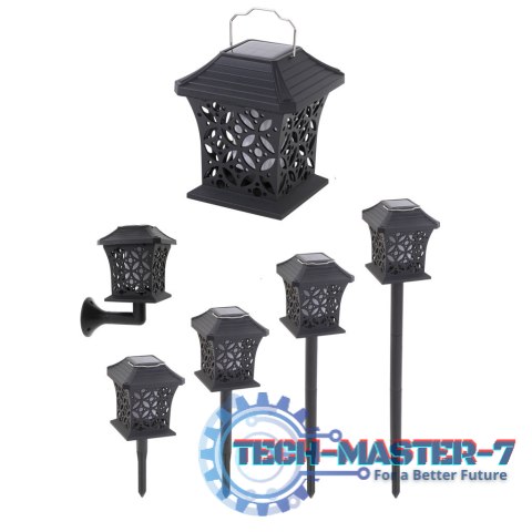 Lampa solarna ogrodowa ażurowa latarenka wisząca wbijana lampion 12 LED Lampa solarna ogrodowa ażurowa latarenka wisząca wbijana lampion 12 LED