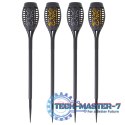 Lampy solarne ogrodowe pochodnie 12LED 4szt.