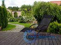 Leżak ogrodowy leżanka fotel bujany czarny MultiGarden MultiGarden