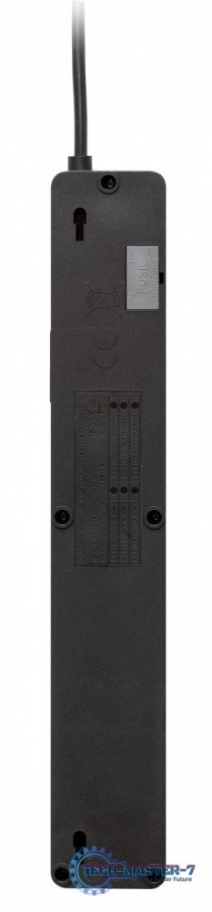 Listwa przeciwprzepięciowa ZX 510, 1L, 5,0m, czarna Listwa przeciwprzepięciowa ZX 510, 1L, 5,0m, czarna