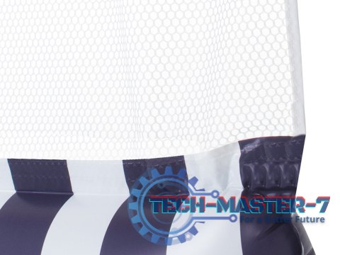 Materac dmuchany hamak wodny fotel krzesło do pływania 120 x 70 cm granatowy Materac dmuchany hamak wodny fotel krzesło do pływania 120 x 70 cm granatowy