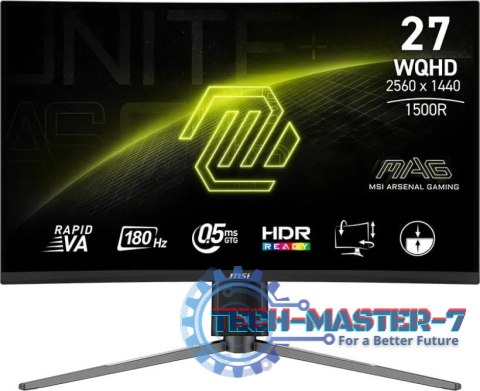 Monitor MSI MAG 27CQ6PF (27" /Rapid VA /180Hz /2560 x 1440 /Czarny) Monitor MSI MAG 27CQ6PF (27" /Rapid VA /180Hz /2560 x 1440 /Czarny)