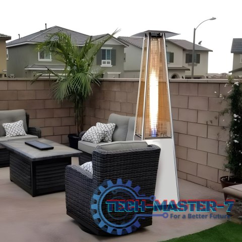 Ogrzewacz parasol gazowy grzejnik 13 kW srebrny szklany na ogród patio reduktor wąż pokrowiec MultiGarden MultiGarden Ogrzewacz parasol gazowy grzejnik 13 kW srebrny szklany na ogród patio reduktor wąż pokrowiec MultiGarden MultiGarden