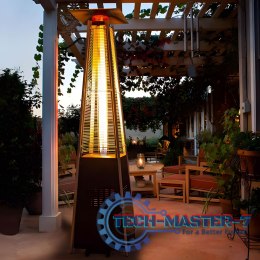 Ogrzewacz parasol gazowy grzejnik 13 kW szklany na ogród patio reduktor wąż pokrowiec MultiGarden MultiGarden