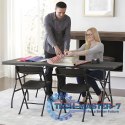Stół cateringowy 180 cm składany w walizkę czarny ModernHome ModernHome