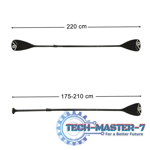 Wiosło kajakowe do deski SUP 2w1 składane aluminiowe regulowane 175 - 220 cm Wiosło kajakowe do deski SUP 2w1 składane aluminiowe regulowane 175 - 220 cm