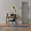 Zestaw krzeseł do jadalni salonu z ekoskóry 4 szt. wysokie oparcie - czarne ModernHome ModernHome